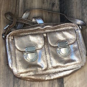 Fossil purse for shoulder or crossbody